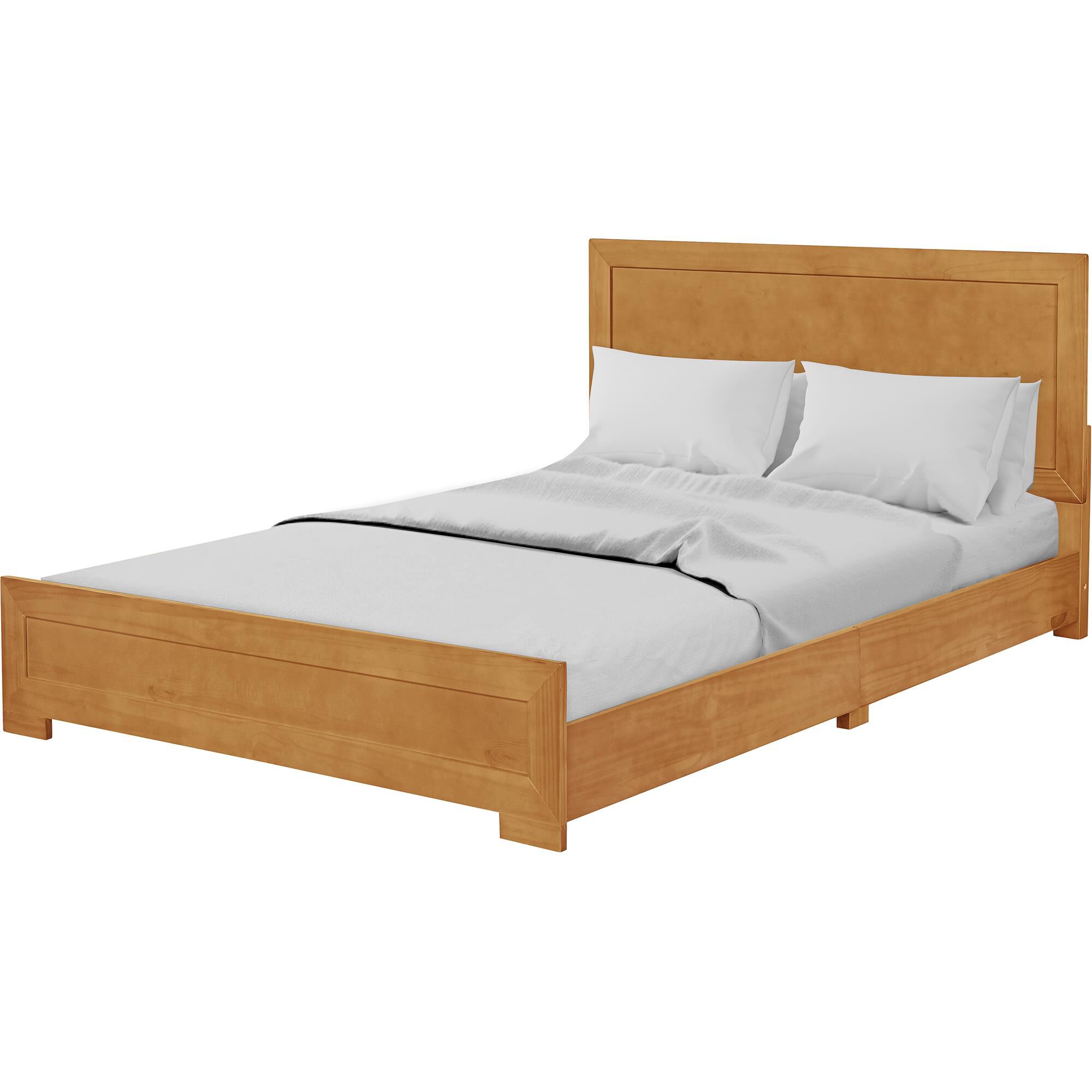 Oxford Platform Bed, Walnut, Twin, OAK, alternate image number 1