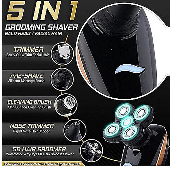 5 In 1 Head Shaver Beauty Tools, , on-hover image number null