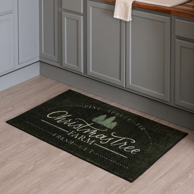 Christmas Tree Farm Kitchen Rug, , alternate image number null