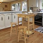Breakfast Cart with Drop-Leaf Table-Natural, , alternate image number null
