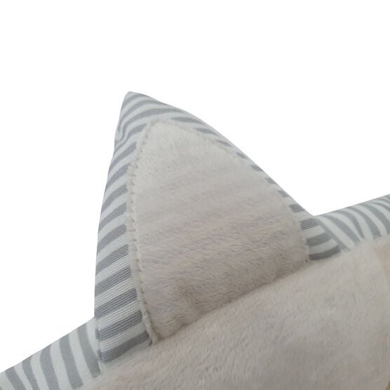 Stripe Printing poly-cotton cozy round cat bed , 21 inch, , alternate image number null
