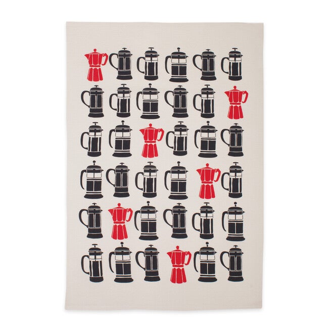 Foodie Designer Print Kitchen Dish Towel, Set 2, , alternate image number null