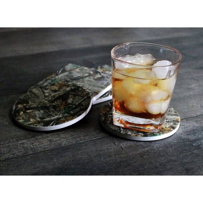 Realtree Ceramic Camo Coasters - Set Of 4, , on-hover image number null