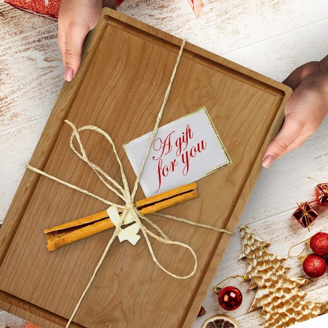 Delice Cherry Rectangle Cutting Board with Juice Drip Groove, , alternate image number 7