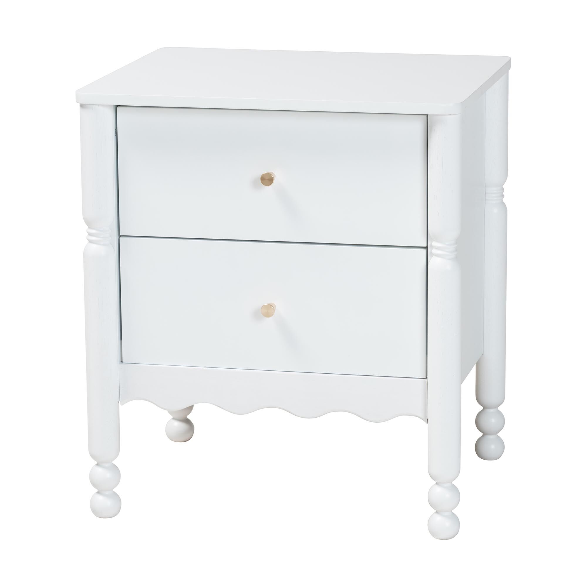 Hoffman Nightstand, WHITE, alternate image number 1
