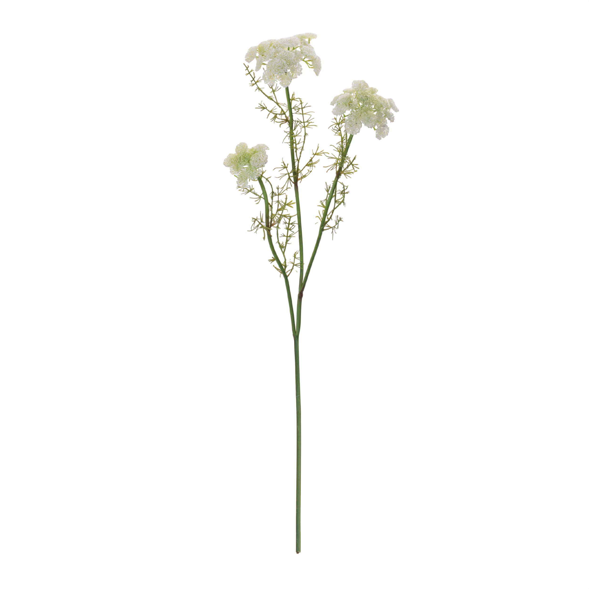Queen Anne's Lace Floral Spray Set of 6, WHITE GREEN, alternate image number 1