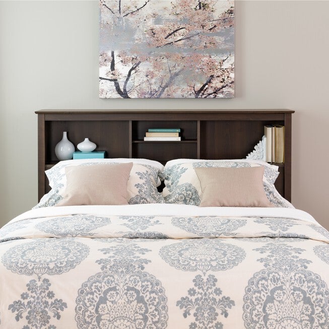 Full/Queen Bookcase Headboard, ESPRESSO, hi-res image number null