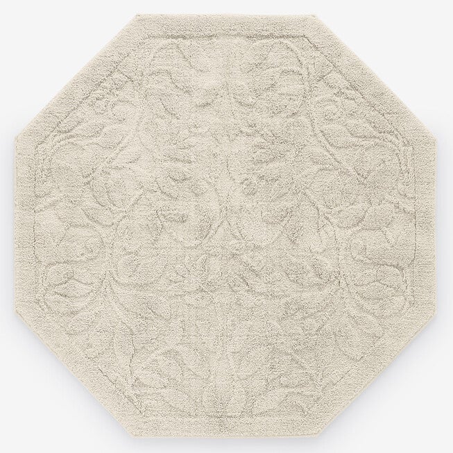 4' x 4' Octagon Foliage Rug, NATURAL, hi-res image number null