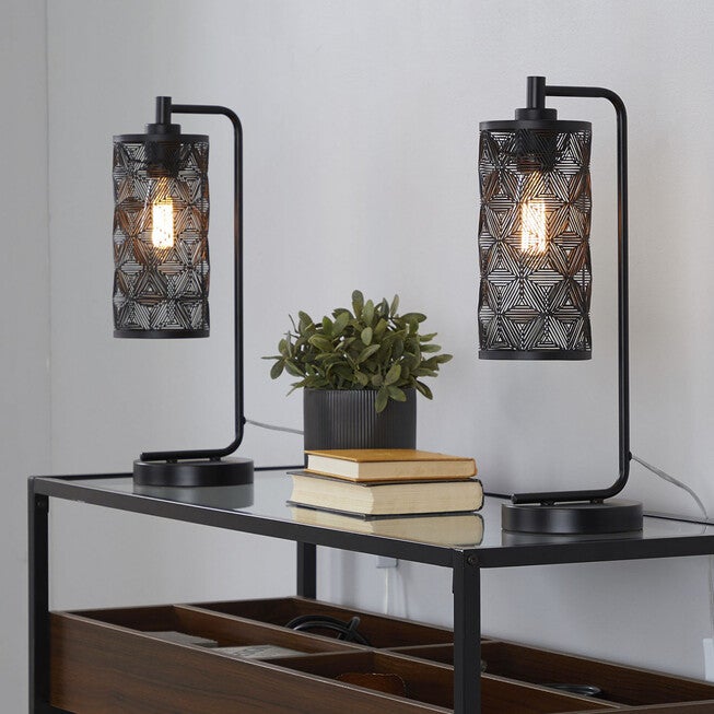 Gwen 18 inches Metal Task Lamp - Set Of 2, , alternate image number 8