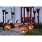 Set of 3 Pre-Lit Halloween Witch's Brooms, , alternate image number null
