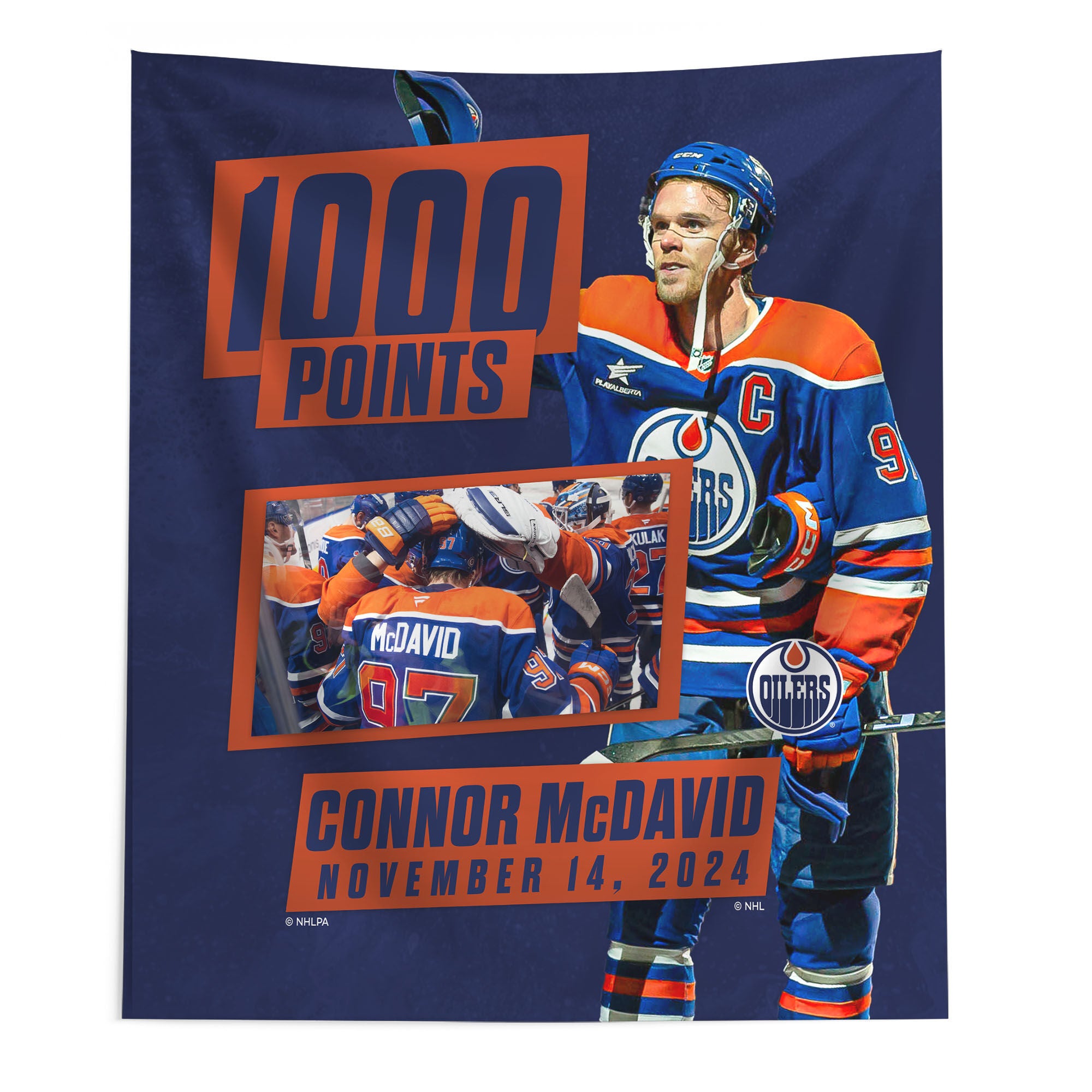 NHL Printed Wall Hanging 50x60 inches, MCDAVID, hi-res image number 0