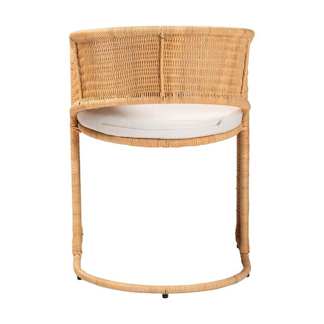 bali & pari Palm Bohemian Light Honey Rattan Dining Chair, LIGHT HONEY, alternate image number 4