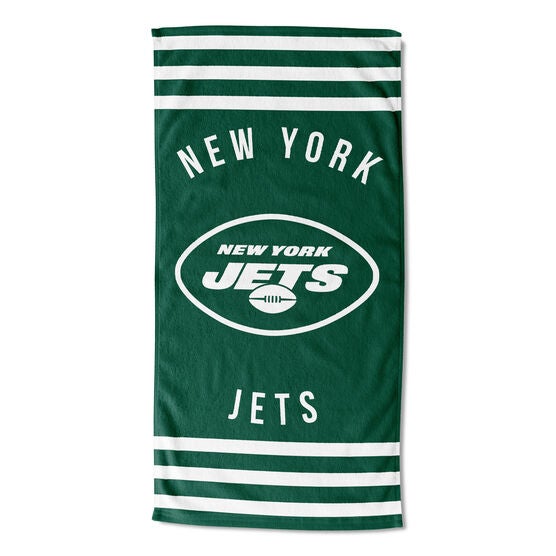 Jets Stripes Beach Towel, MULTI, hi-res image number null
