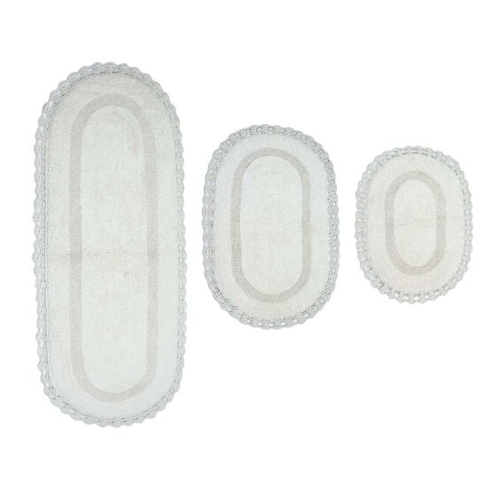 Hampton Crochet 3 Piece Bath Rug Collection, UNKNOWN, hi-res image number null