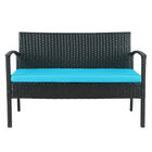 Saint Birch Savannah 4 Piece Rattan Sofa Seating Group With Cushions Seating, , alternate image number null