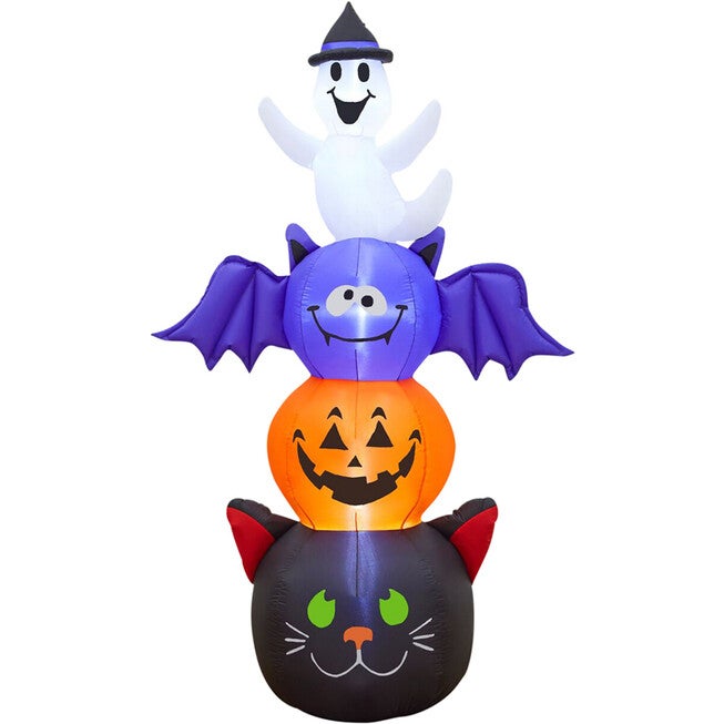 6' Halloween Stacked Inflatable Figures, MULTI, hi-res image number null
