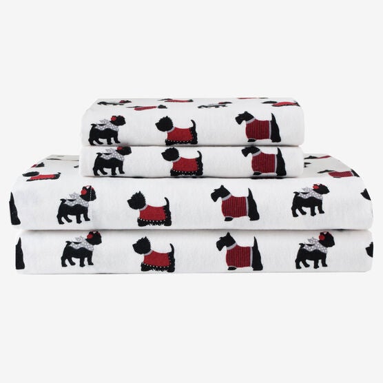 Flannel Printed Sheet Set, N/A, hi-res image number null