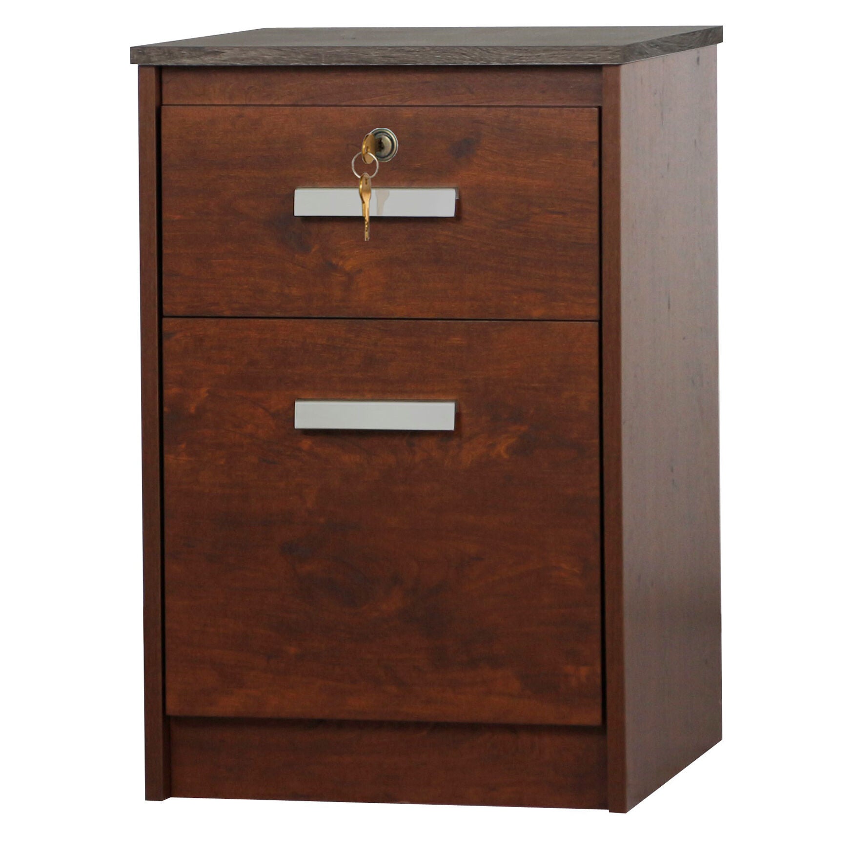 Kenneth 2-Drawer Filing Cabinet, CHERRY, hi-res image number 0