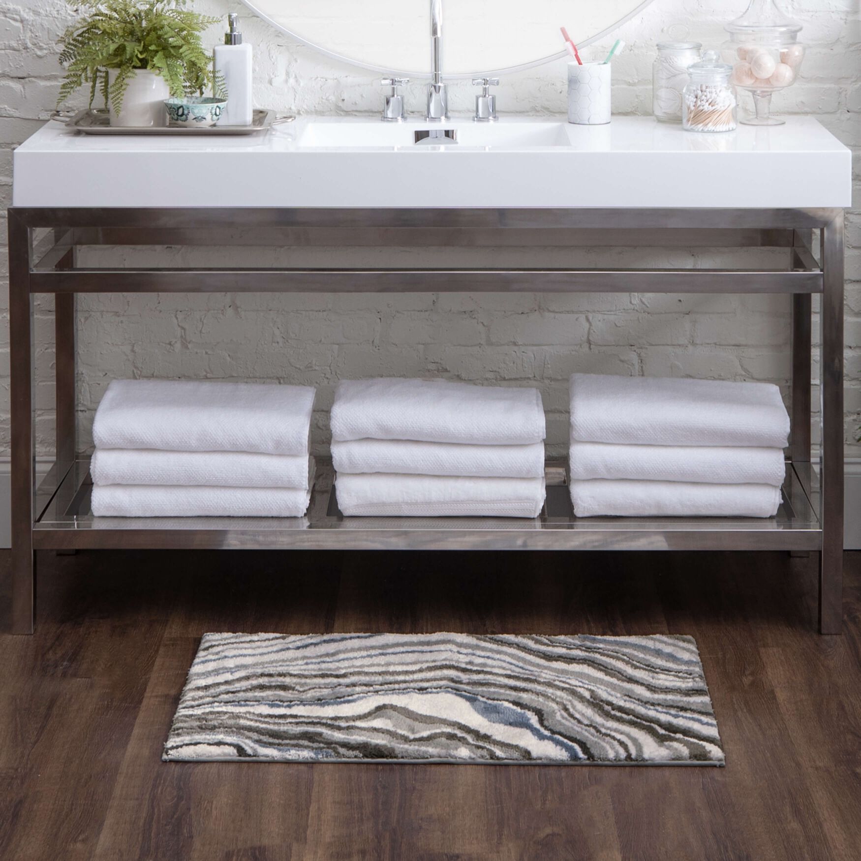 Serpentine Bath Rug, , alternate image number 5