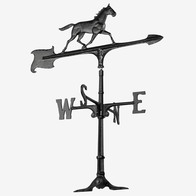 30 inches Horse Accent Weathervane, BLACK, hi-res image number null