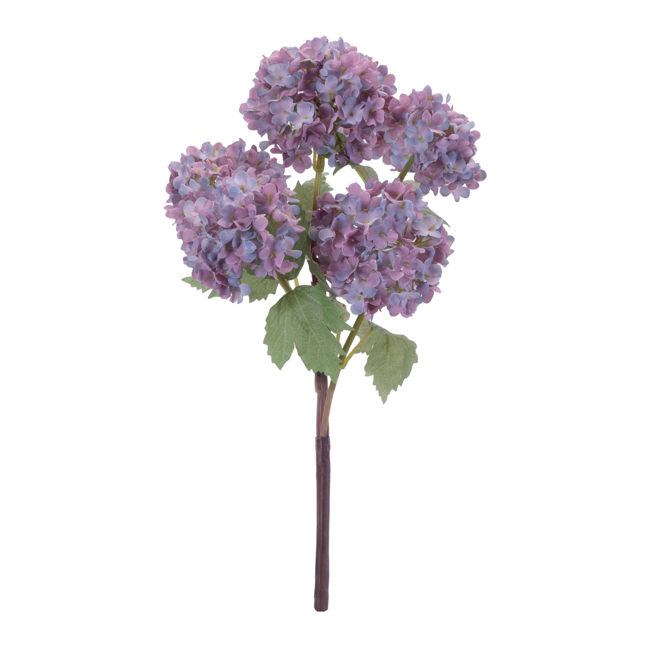 Hydrangea Floral Spray Set of 2, PURPLE GREEN, alternate image number 1