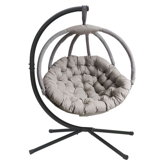 Hanging Ball Chair with Stand in Overland Sand, , alternate image number null