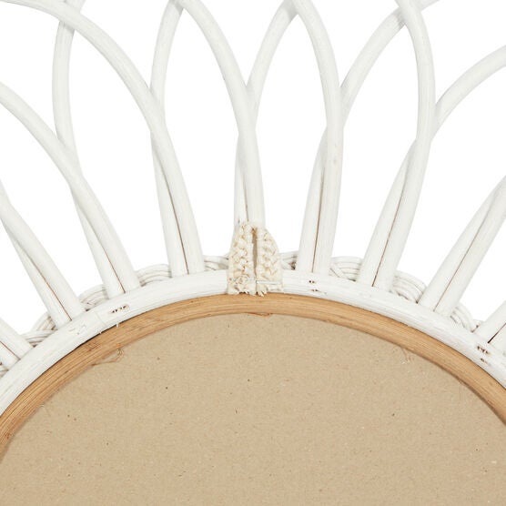 Set Of 3 White Wood Traditional Wall Mirror, , on-hover image number null