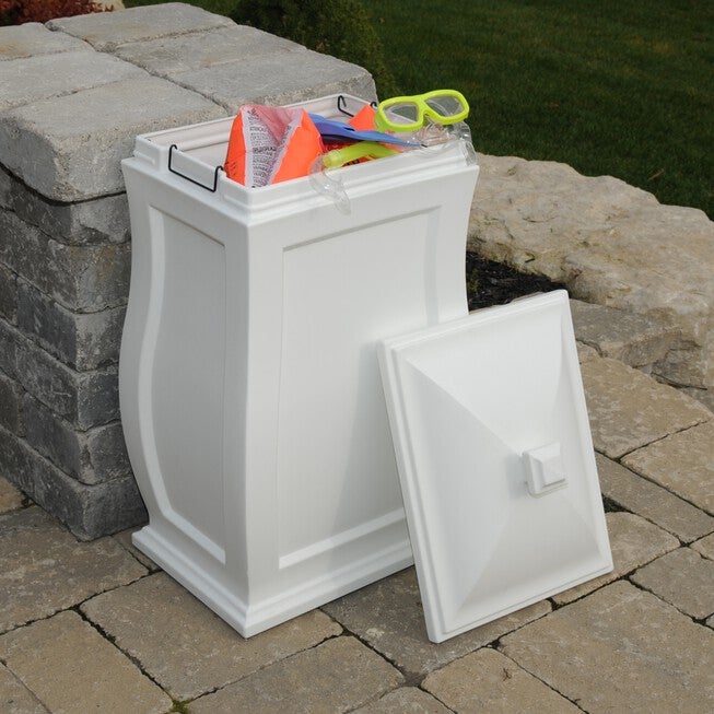 Mansfield Storage Bin, WHITE, hi-res image number null