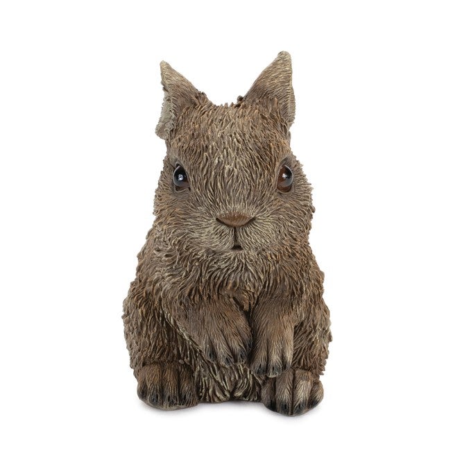 Mini Garden Bunny Rabbit Figurine (Set of 3), BROWN, alternate image number null