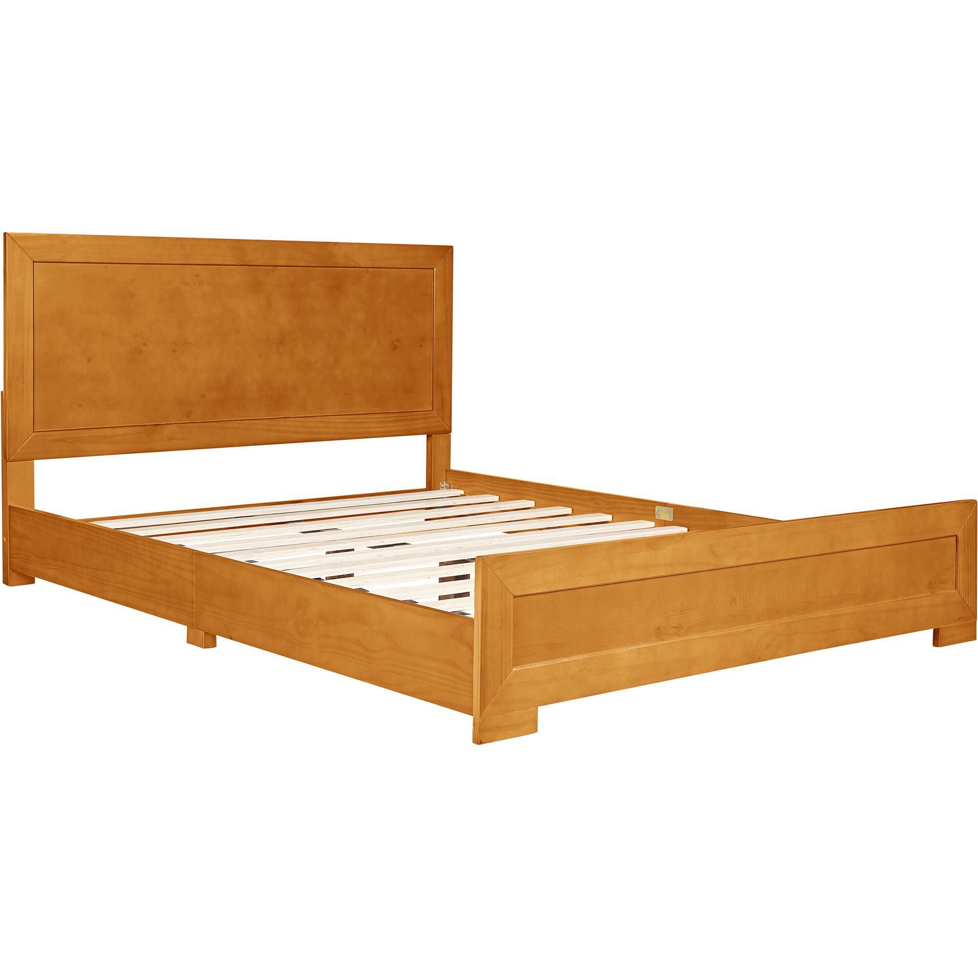 Oxford Platform Bed, Walnut, Twin, OAK, alternate image number 6