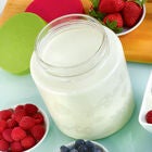 64 Oz Glass Jar with lid for Euro Cuisine YM260 - YM360 - YM460 Yogurt and Greek Yogurt Maker, CLEAR, hi-res image number null