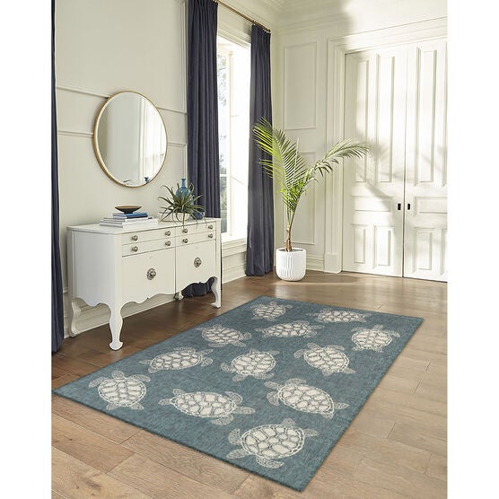 Liora Manne Carmel Seaturtles Indoor/Outdoor Rug, , on-hover image number null