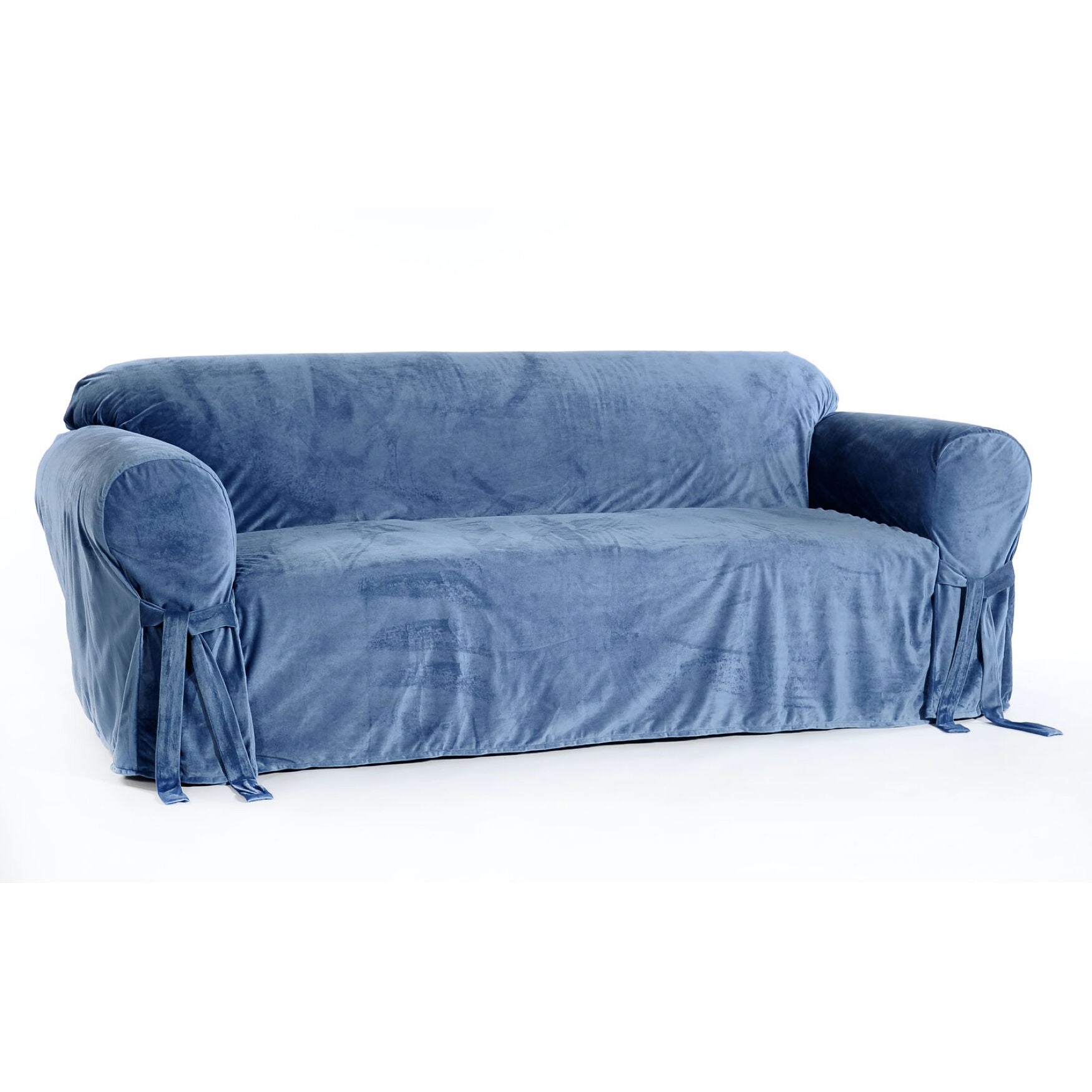 Simple Royal Velvet Slipcover, Turquoise Brylane Home