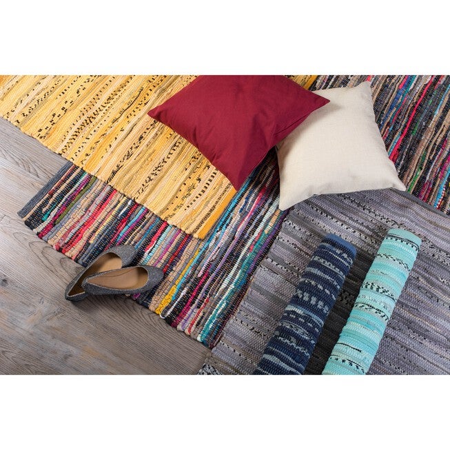 Multicolor Rag Rug 50X80 Cm Floor Coverings, , alternate image number null
