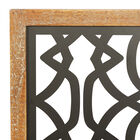 Set Of 4 Black Wood Contemporary Wall Decor, , alternate image number null