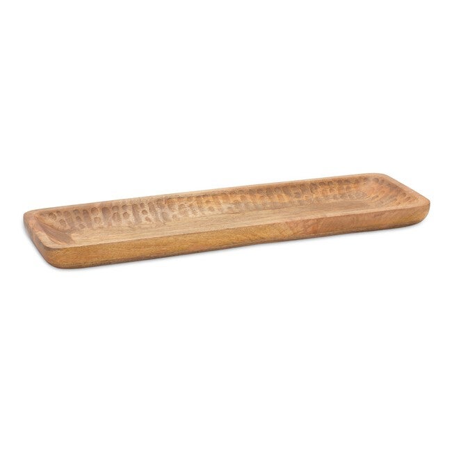 Tray (Set of 2) 18.25 inchesL x 7 inchesW, 27 inchesL x 8.25 inchesW Mango Wood, BROWN, alternate image number null