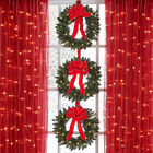 Set Of 3 Cordless Pre-Lit Mini Christmas Wreaths, , alternate image number 3