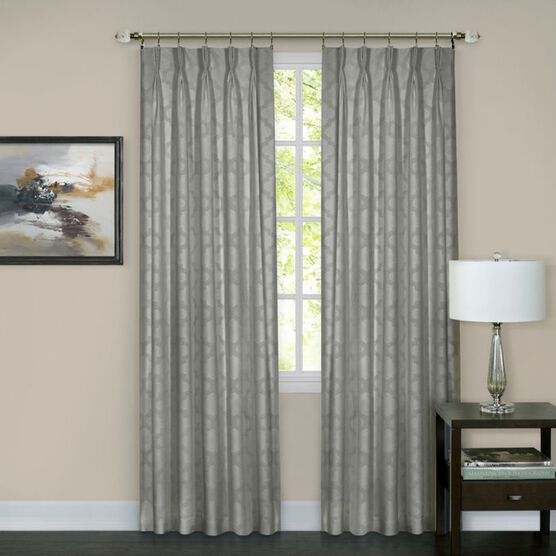 Windsor Pinch Pleat Window Curtain Panel, SILVER ACID, hi-res image number null