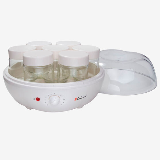 Euro Cuisine Electric Automatic Yogurt Maker with 7 Glass Jars, , alternate image number null