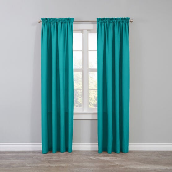BH Studio Microfiber Rod-Pocket Panel, TURQUOISE, hi-res image number null