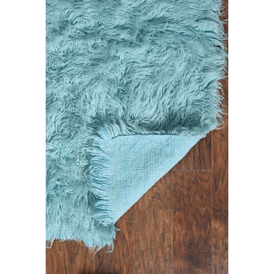 Flokati Pastel Blue Rug, , on-hover image number null