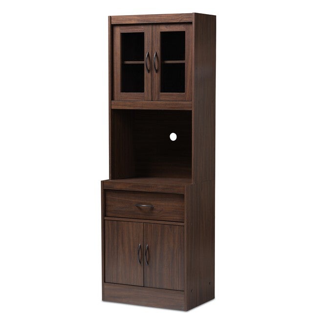 Laurana Kitchen Cabinet And Hutch Furniture, WALNUT BROWN, hi-res image number null