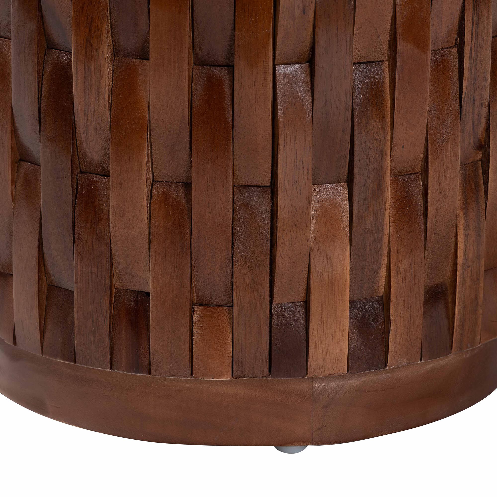 Lavanya End Table with Petrified Wood Top, BLACK, alternate image number 3