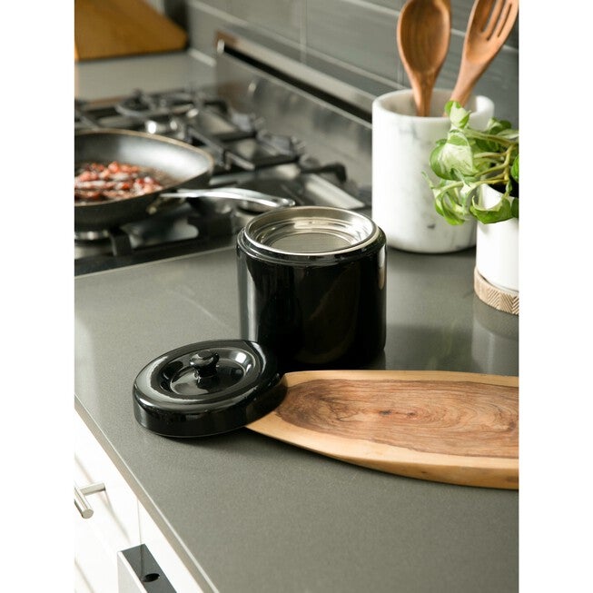 Ceramic Grease Keeper - Black, , alternate image number 5