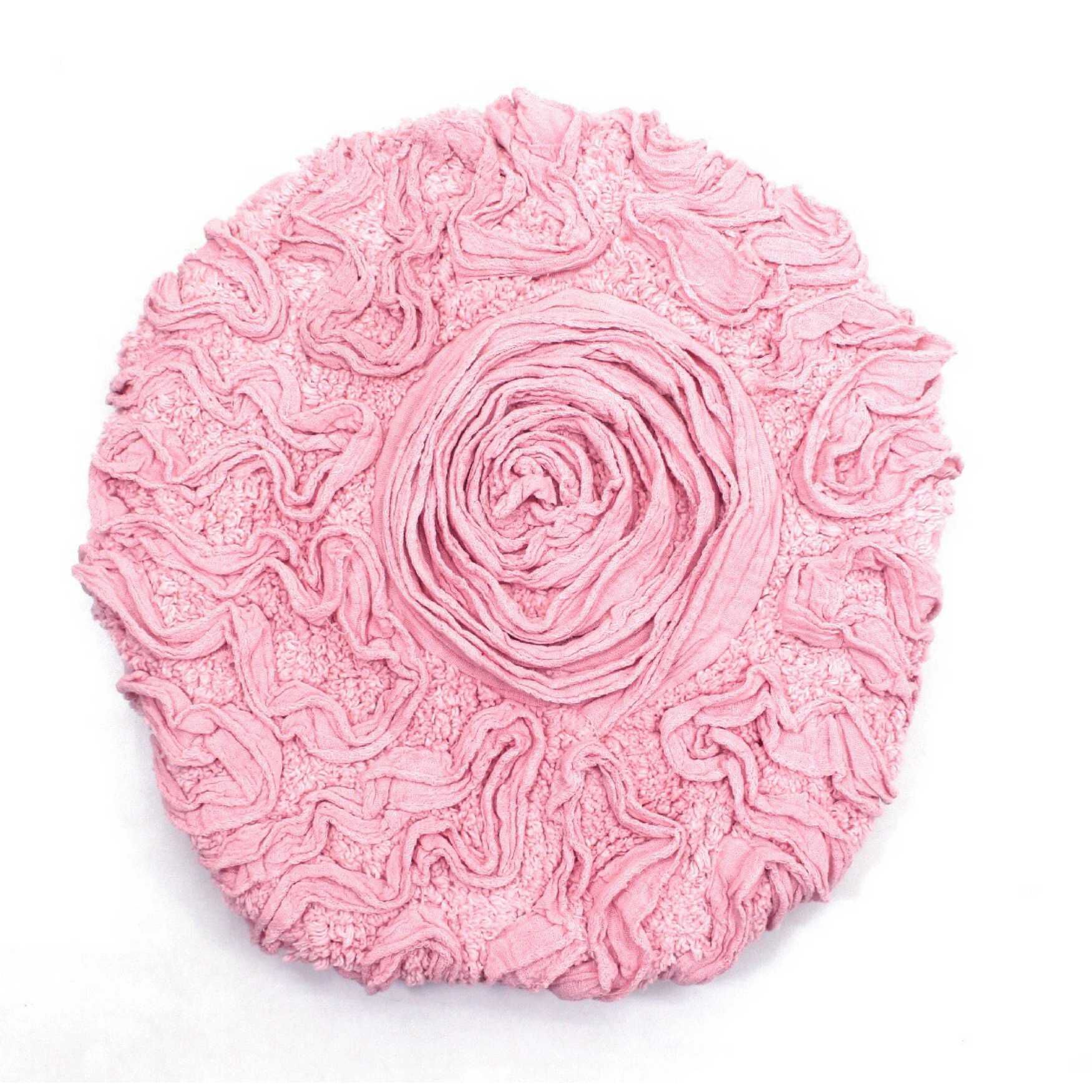 Bell Flower Bath Rug Collection, PINK, hi-res image number 0