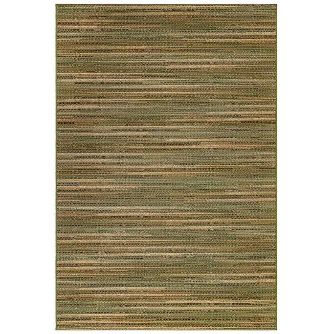 Liora Manne Marina Stripes Indoor/Outdoor Rug, GREEN, hi-res image number null