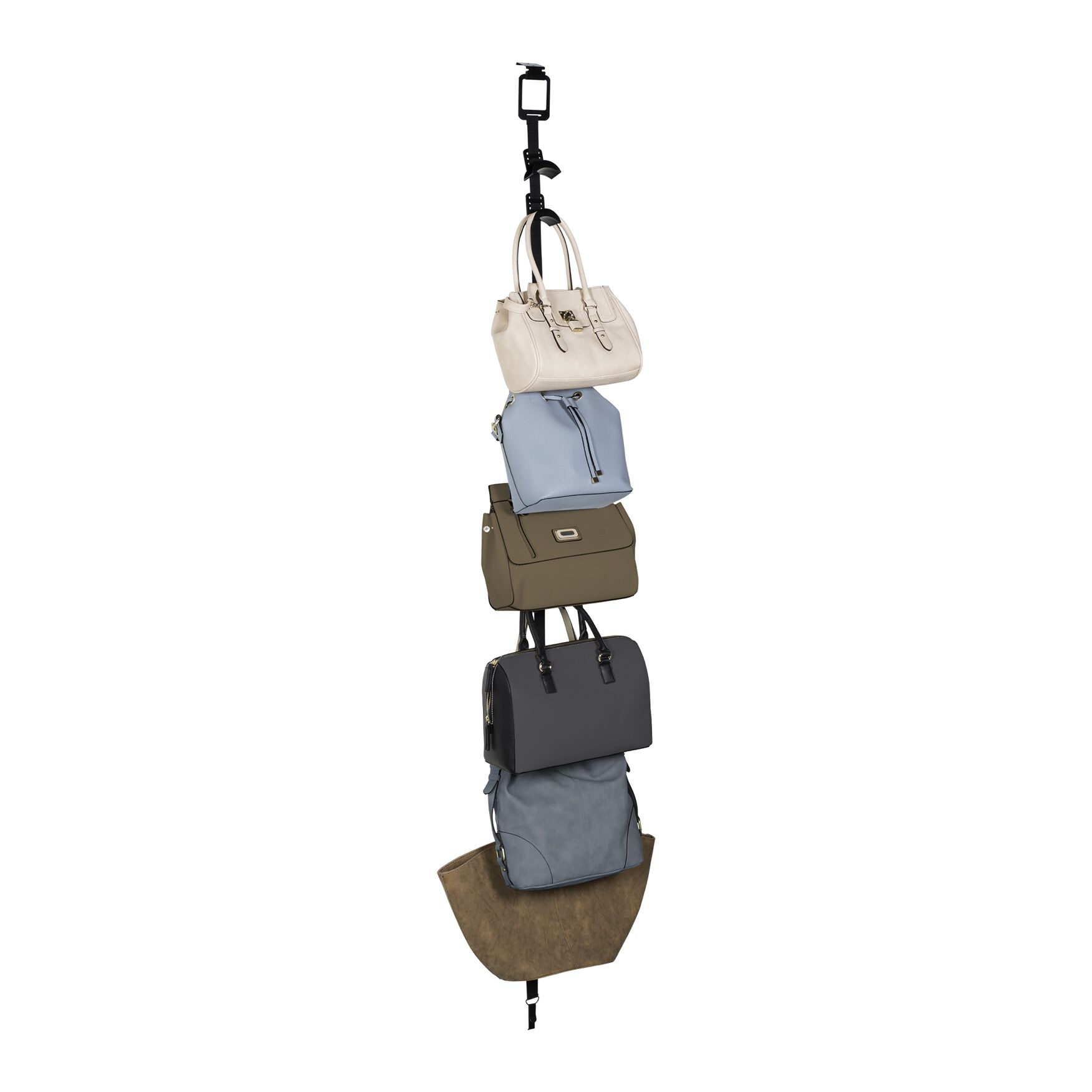 Black Storage Pursestor Over The Door Purse Organizer 8 Clips