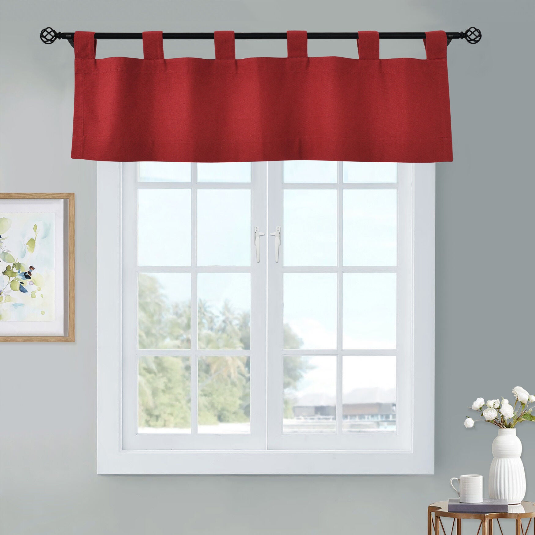 Weathermate Room Darkening Tab Top Flat Valance