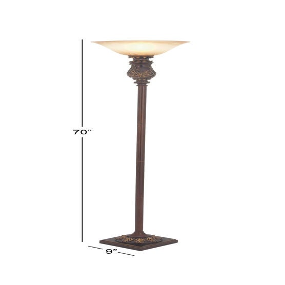 Brown Metal Traditional Floor Lamp, , alternate image number null