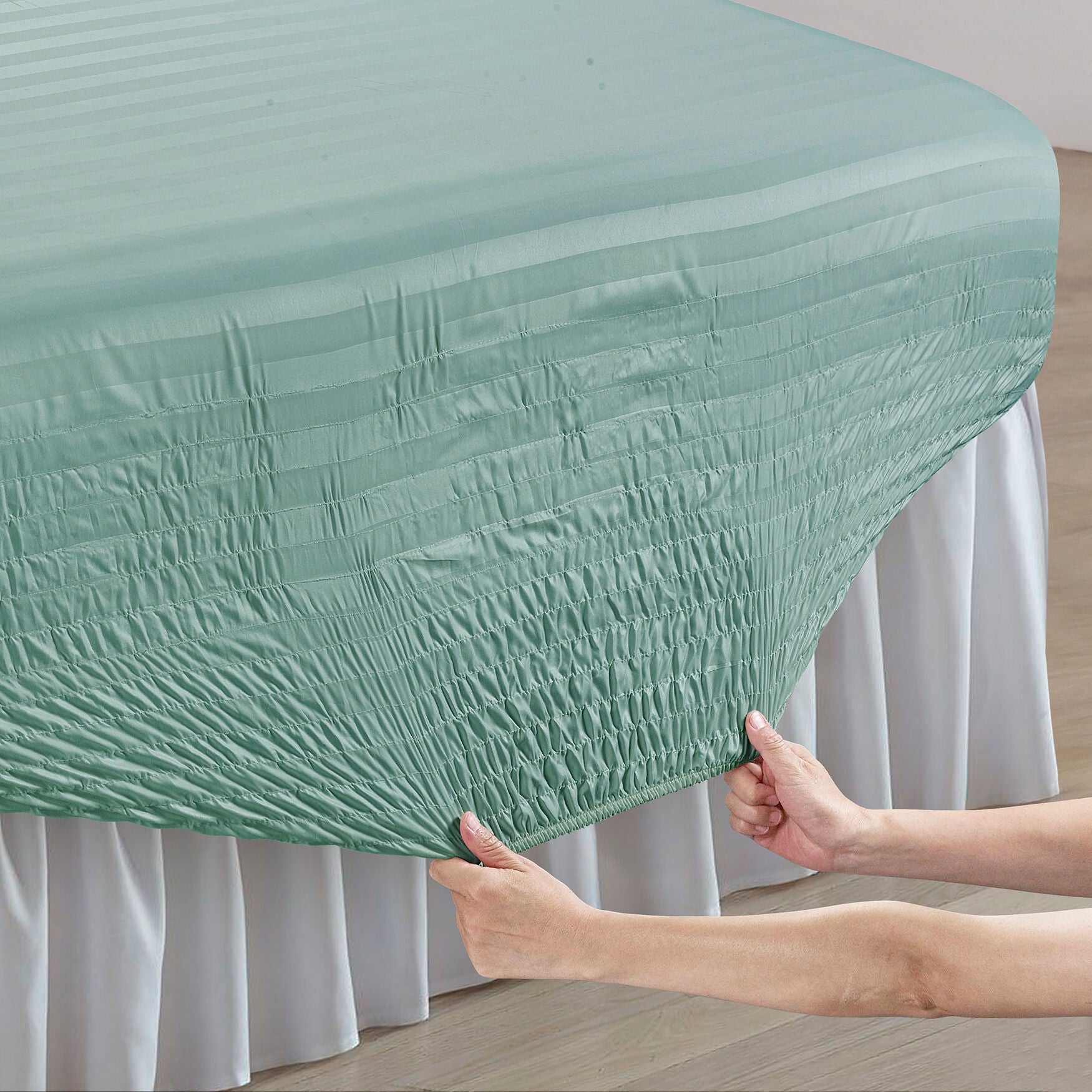 6-pc. Microfiber Bedtite&trade; Damask Stripe Sheet Set, , alternate image number 2